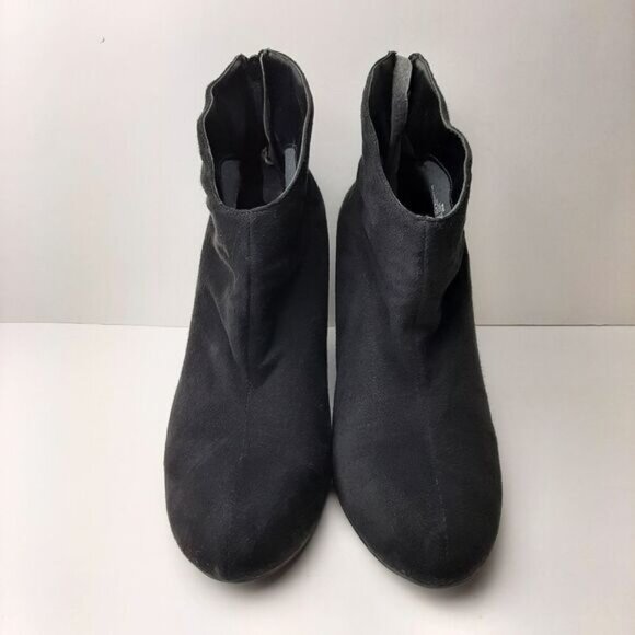 IMPO Tabitha Wedge Ankle Boot Bootie Faux Suede Black Sz 9.5 - Picture 8 of 14